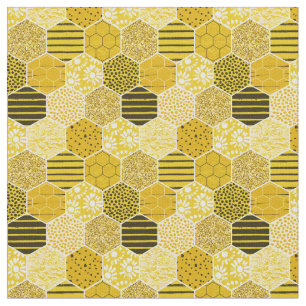 Tecido Bumble Bee Honey Patterno