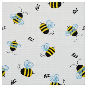 Tecido Bumblebee de Abelhas Borradas Cute Honeybee 
