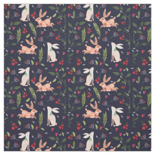 Tecido Bunnies Folclóricos escandinavos