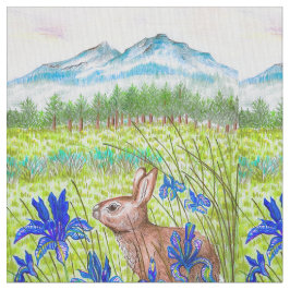 Tecido Bunny Iris Fields