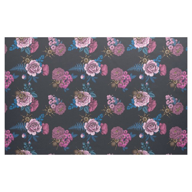 Tecido Buquês e tarântula 2 (Fat Quarter)