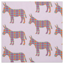 Tecido Burro no teste padrão colorido