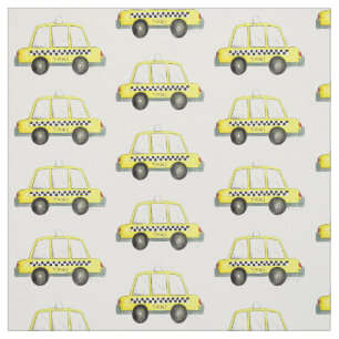 Tecido Cabbie Amarela NYC New York - Cabbie Checkered