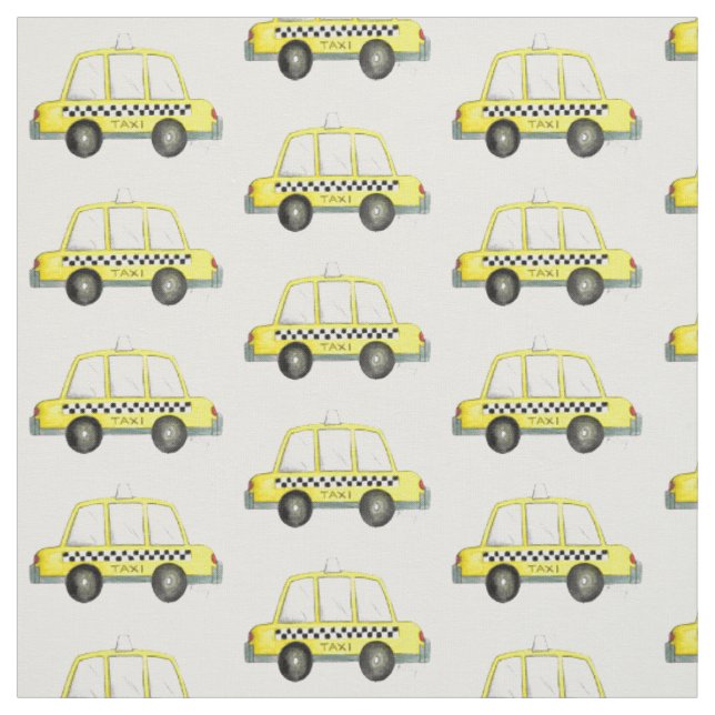 Tecido Cabbie Amarela NYC New York - Cabbie Checkered (Modelo)