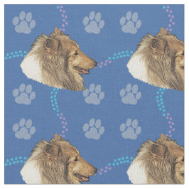Tecido Cabeça De Collie De Toques Artísticos (Sable)