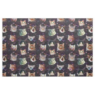 Tecido Cabeças de Gato no Exterior Padrão de Galáxias 