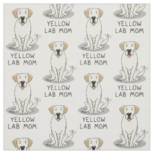 Tecido Cachorro Amarelo Mãe (Labrador Retriever Mãe)