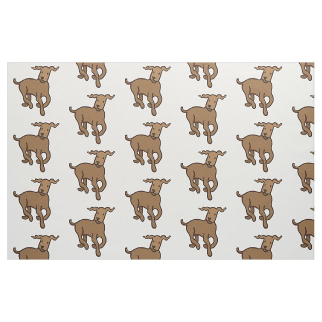 Tecido Cachorro castanho (Fat Quarter)