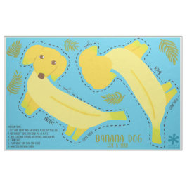 Tecido Cachorro de Banana Bonito Cortado e Chuva