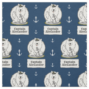 Tecido Cachorro Eskimo Americano Barco de Navegação