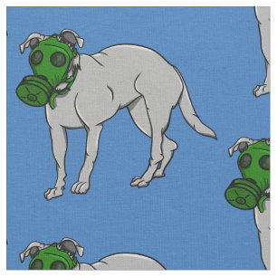 Tecido Cachorro Militar Vestindo Uma Máscara De Gás Canin