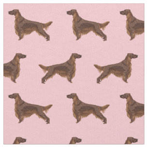 Tecido Cachorro rosado irlandês