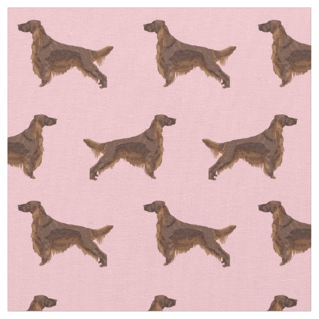 Tecido Cachorro rosado irlandês (Detalhe)