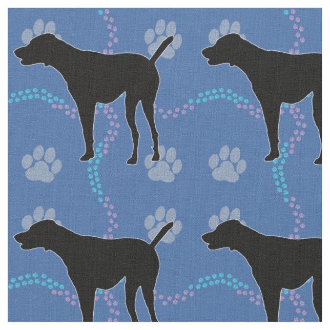 Tecido Cachorros-Sombra - Ponteiro Alemão Curto (Detalhe)