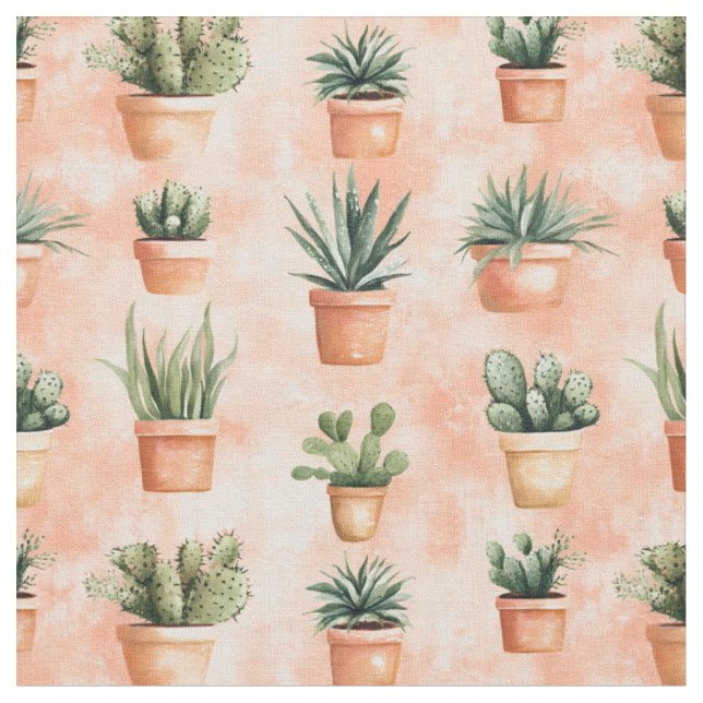 Tecido Cactus em Terra Cotta (Detalhe)