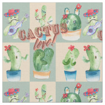 cactus love - watercolor, design com cacto e t