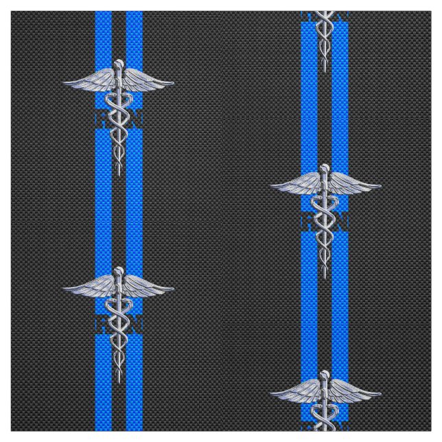 Tecido Caduceus de prata do RN da enfermeira diplomada (Modelo)