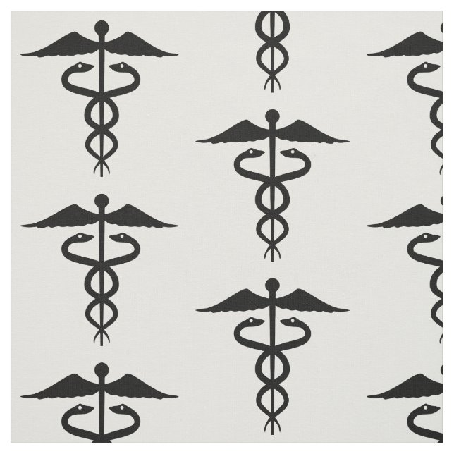 Tecido Caduco Médico Algodão Preto e Branco (Modelo)