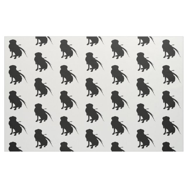 Tecido Cães do amor da silhueta de labrador retriever da (Fat Quarter)