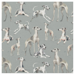 Tecido Cães Greyhound Wippets e Cães Lurcher