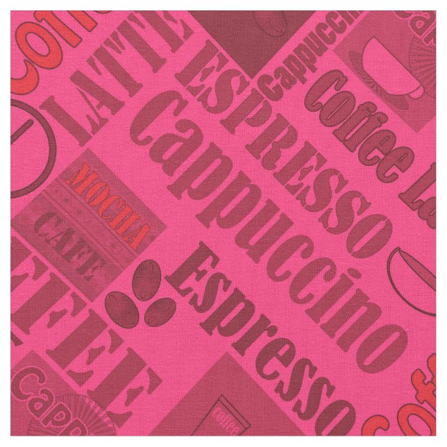 Tecido Café adorável (Detalhe)