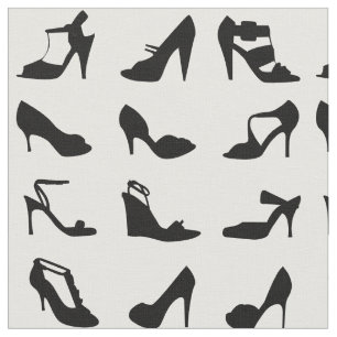 Tecido Calçados do salto alto das mulheres