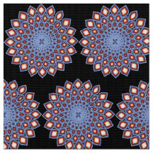 Caleidoscópio Geométrico Mandala Padrão Vermelho N