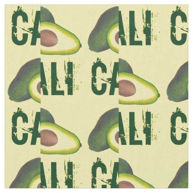 Tecido California Cali Avocado Avocadoes Comida de Saúde (Detalhe)
