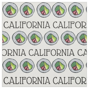 Tecido California Rolls Cali Comida japonesa Sushi Roll C
