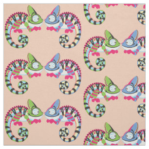 Tecido camaleão dos desenhos animados