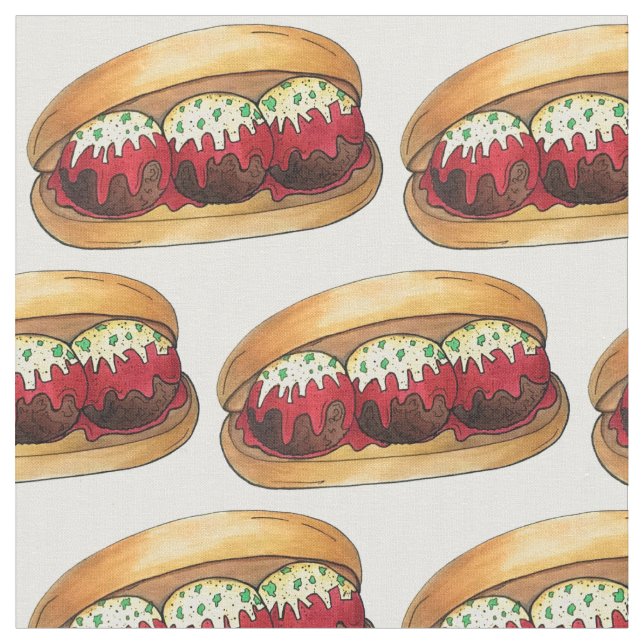 Tecido Camarão de Carne Italiano Subsanduíche Marinara (Detalhe)