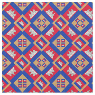 Tecido Cambojano Flag & Trendy Cambodia fashion GL