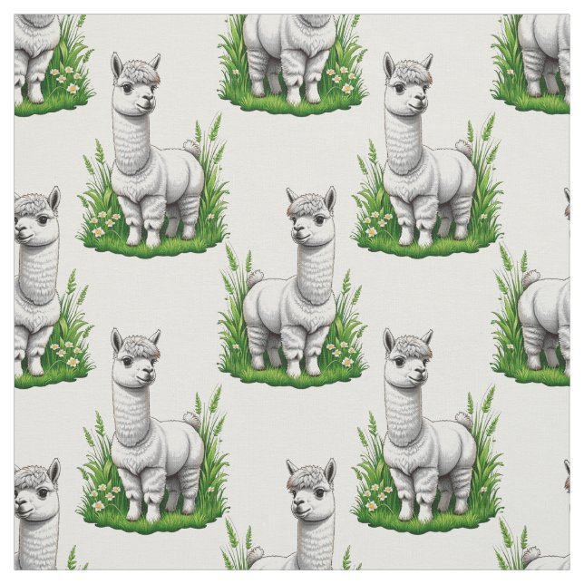 Tecido Camel llama Alpaca Pattern Design (Modelo)