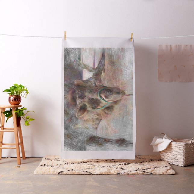 Tecido Camelo de animais artísticos 2. (In Situ)