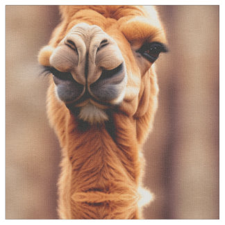 Tecido camelo temático do deserto engraçado por toda a im