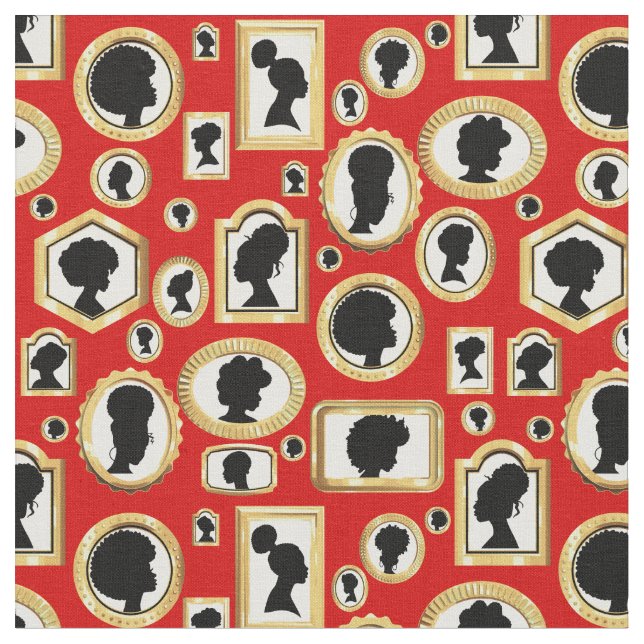 Tecido cameo africano vintage (Detalhe)