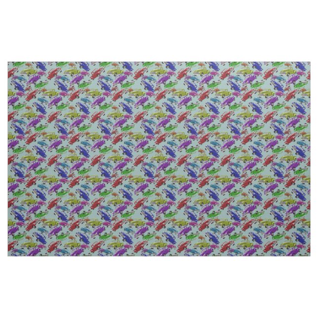 Tecido Caminhões antigos (Fat Quarter)