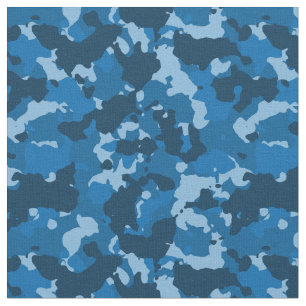 Tecido Camouflage Marinho Azul Camo Militar