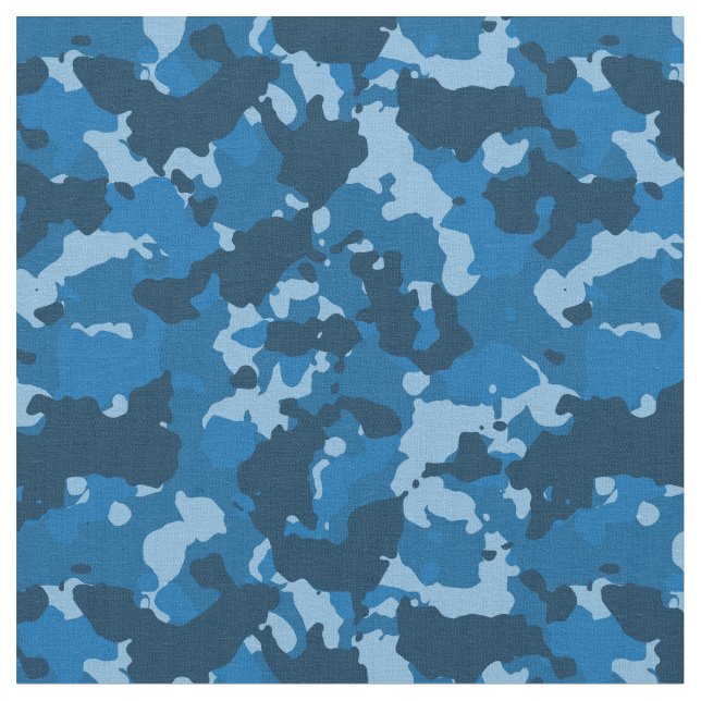 Tecido Camouflage Marinho Azul Camo Militar (Detalhe)
