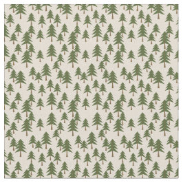 Tecido Campa cúbica Material de padrão da árvore de cabin