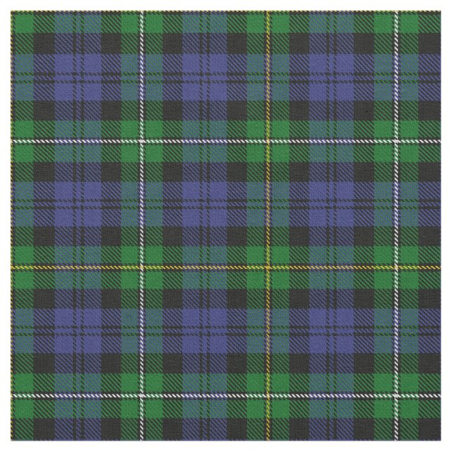 Tecido Campbell do Tartan do clã de Loudoun (Detalhe)