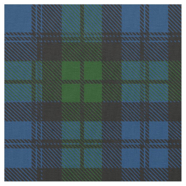 Tecido Campbell Scottish Clan Tartan Azulejo maior (Detalhe)