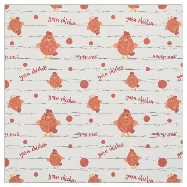 Tecido Campeão de Frango Vermelho e Laranja (Modelo)