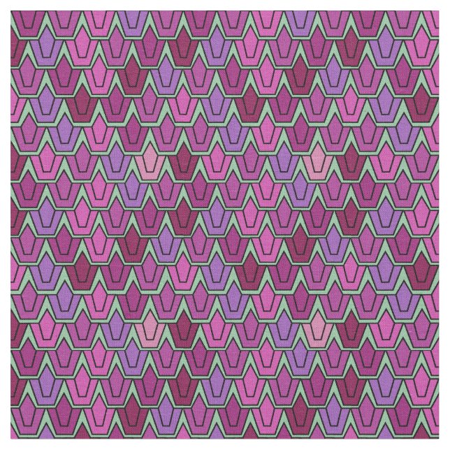 Tecido Campo de Tulipa Roxo (Detalhe)