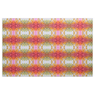 Tecido Campo Girassol Vintage Amarelo Rosa Quente Antiqua
