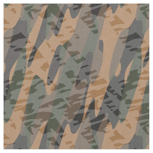 Tecido camuflado texturizado laranja e verde (Detalhe)