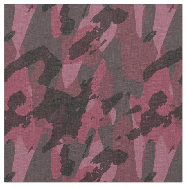 Tecido Camuflagem abstrata roxa escura (Detalhe)