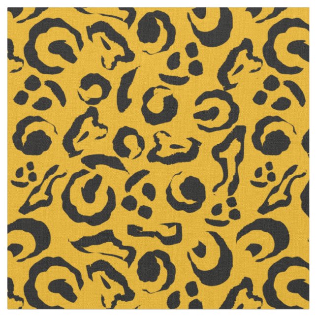 Tecido Camuflagem amarela-amarela Impressão de pele-leopa (Detalhe)