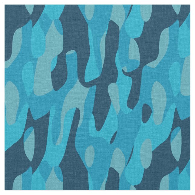 Tecido Camuflagem Azul   (Detalhe)