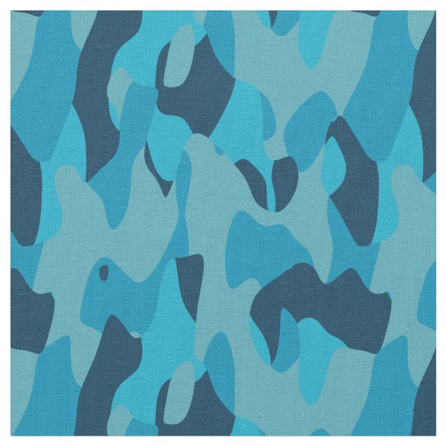Tecido Camuflagem azul abstrato (Detalhe)